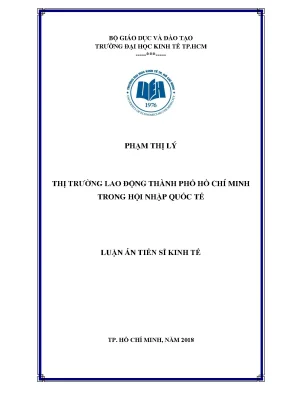 Luận văn thị trường lao động thành phố hồ chí minh trong hội nhập quốc tế