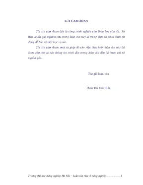 Nghiên cứu khả năng sinh trưởng phát triển năng suất và chất lượng của các giống chè mới nhập nội tại công ty chè anh sơn nghệ an