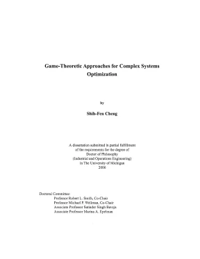 Luận án tiến sĩ game theoretic approaches for complex systems optimization