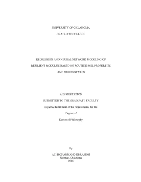 Luận án tiến sĩ regression and neural network modeling of resilient modulus based on routine soil properties and stress states