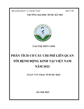 Cao thị thùy linh phân tích cơ cấu chi phí liên quan tới bệnh động kinh tại việt nam năm 2022 luận văn thạc sĩ dược học