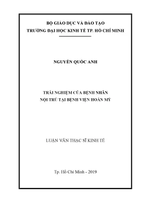 Luận văn trải nghiệm của bệnh nhân nội trú tại bệnh viện hoàn mỹ