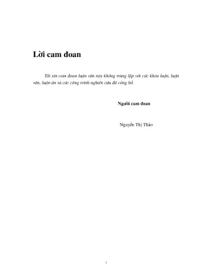 Luận văn đầy đủ hóa và một số vận dụng