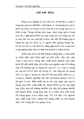 Nâng cao chất lượng tín dụng ngắn hạn tại chi nhánh nhct khu vực chương dương