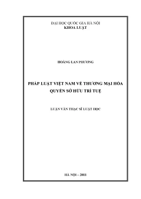 Pháp luật việt nam về thương mại hóa quyền sở hữu trí tuệ