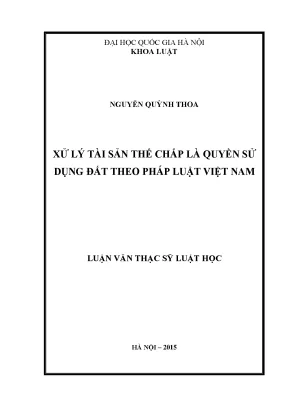 Xử lý tài sản thế chấp là quyền sử dụng đất theo pháp luật việt nam