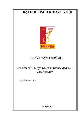 Nghiên cứu lược đồ chữ ký số một lần winternitz