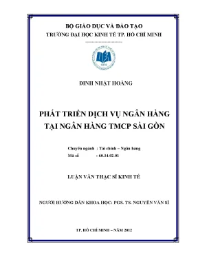 Luận văn phát triển dịch vụ ngân hàng tại ngân hàng tmcp sài gòn