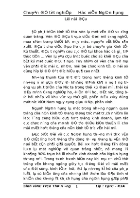 Giải pháp nâng cao chất lượng tín dụng tại chi nhánh ngân hàng nông nghiệp và phát triển nông thôn mê linh