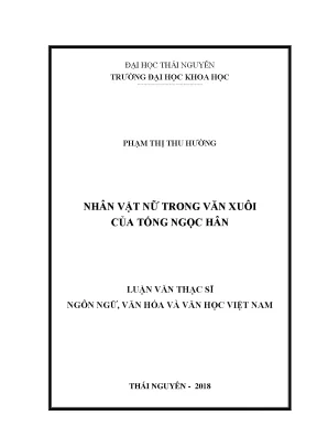 Luận văn nhân vật nữ trong văn xuôi của tống ngọc hân