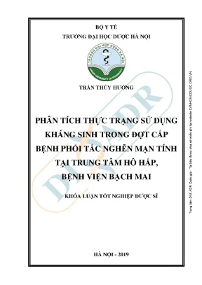 Luận văn phân tích thực trạng sử dụng kháng sinh trong đợt cấp bệnh phổi tắc nghẽn mạn tính tại trung tâm hô hấp bệnh viện bạch mai