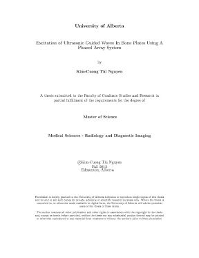 Luận án tiến sĩ excitation of ultrasonic guided waves in bone plates using a phased array system