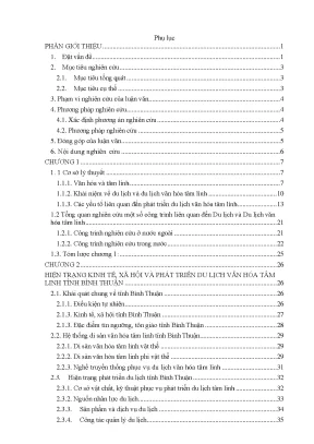 Nghiên cứu các yếu tố ảnh hưởng đến sự phát triển du lịch văn hóa tâm linh tỉnh bình thuận