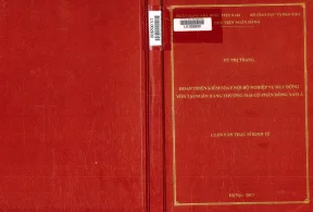 Hoàn thiện kiểm soát nội bộ nghiệp vụ huy động vốn tại ngân hàng thương mại cổ phần đông nam á luận văn thạc sỹ kinh tế