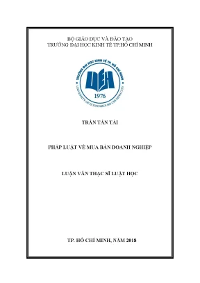Luận văn pháp luật về mua bán doanh nghiệp