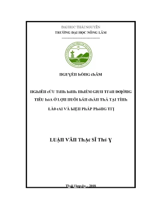 Luận văn nghiên cứu tình hình nhiễm giun tròn đường tiêu hóa ở lợn nuôi bán chăn thả tại tỉnh lào cai và biện pháp phòng trị