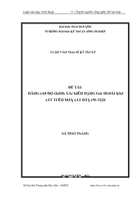 Luận văn nâng cao độ chính xác biên dạng góc ngoài khi cắt trên máy cắt dây cw 322s