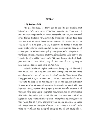 Luận văn thạc sĩ học thuyết đạo đức nho giáo và vận dụng nó vào việc xây dựng và hoàn thiện đạo đức con người việt nam hiện nay