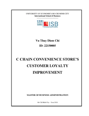 Luận văn c chain convenience stores customer loyalty improvement