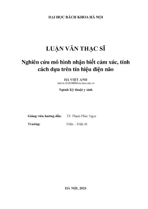 Nghiên cứu mô hình nhận biết cảm xúc tính cách dựa trên tín hiệu điện não