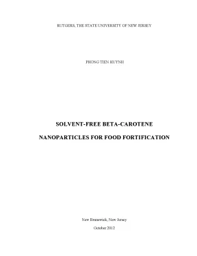 Luận án tiến sĩ solvent free beta carotene nanoparticles for food fortification