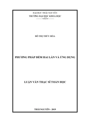 Luận văn phương pháp đếm hai lần và ứng dụng