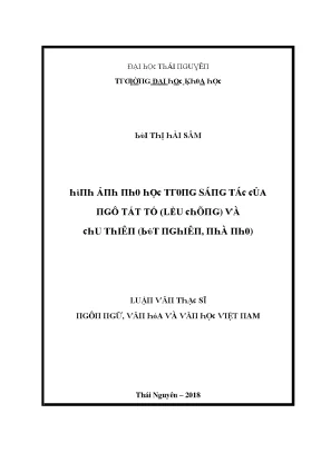 Luận văn hình ảnh nho học trong sáng tác của ngô tất tố lều chõng và chu thiên bút nghiên nhà nho