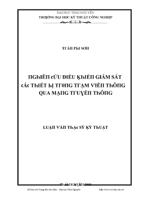 Luận văn nghiên cứu điều khhiển giám sát các thiết bị trong trạm viễn thông qua mạng truyền thông
