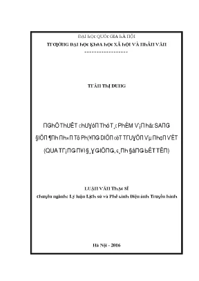 Luận văn nghệ thuật chuyển thể tác phẩm văn học sang điện ảnh nhìn từ phương diện cốt truyện và nhân vật qua trăng nơi đáy giếng cánh đồng bất tận