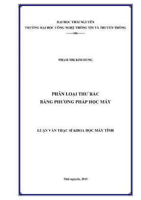 Luận văn phân loại thư rác bằng phương pháp học máy