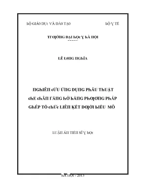 Luận văn nghiên cứu ứng dụng che chân răng hở bằng phương pháp ghép tổ chức liên kết dưới biểu mô