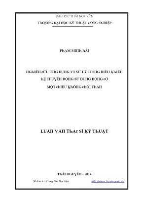 Luận văn nghiên cứu ứng dụng vi xử lý trong điều khiển hệ truyền động sử dụng động cơ một chiều không chổi than