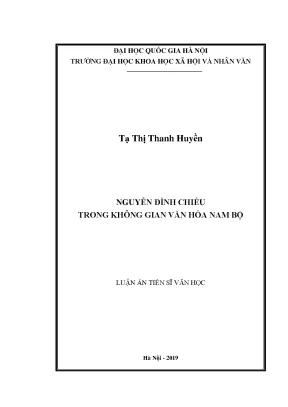 Luận án tiến sĩ nguyễn đình chiểu trong không gian văn hóa nam bộ002