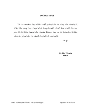 Luận văn nghiên cứu ảnh hưởng của mgso4 đến sinh trưởng năng suất và chất lượng của hai giống chè shan chất tiền và ldp1 tại phú thọ