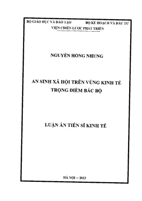 Luận văn an sinh xã hội trên vùng kinh tế trọng điểm bắc bộ