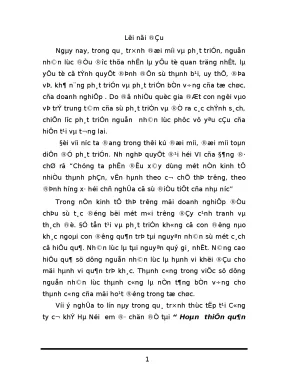 Hoàn thiện quản lý nguồn nhân lực tại công ty cơ khí hà nội
