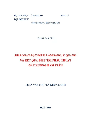 Luận văn đặng văn trí gãy xương hàm trên huế 2020