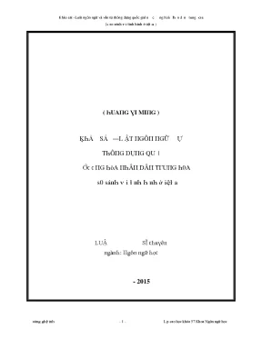 Luận văn khảo sát luật ngôn ngữ và văn tự thông dụng quốc gia nước cộng hòa nhân dân trung hoa có so sánh với tình hình việt nam