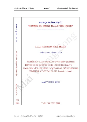 Luận văn nghiên cứu nâng cao chất lượng điều khiển hệ truyền động sử dụng động cơ đồng bộ kích từ nam châm vĩnh cửu bằng phương pháp điều khiển phi tuyến tựa theo thụ động passivity based