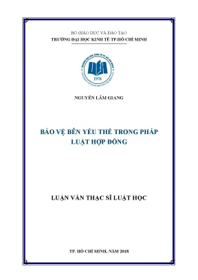 Luận văn bảo vệ bên yếu thế trong pháp luật hợp đồng