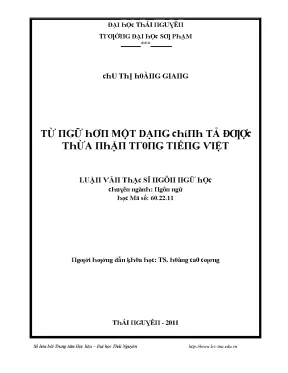 Luận văn từ ngữ hơn một dạng chính tả được thừa nhận trong tiếng việt
