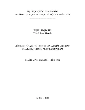 Luận văn biểu hiện của yếu tố nữ trong phật giáo việt nam qua hình tượng phật bà quan âm