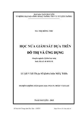 Luận văn học nửa giám sát dựa trên đồ thị và ứng dụng