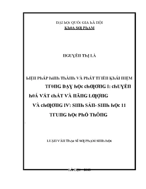 Luận văn biện pháp hình thành và phát triển khái niệm trong dạy học chương i chuyển hóa vật chất và năng lượng và chương iv sinh sản sinh học 11 trung học phổ thông