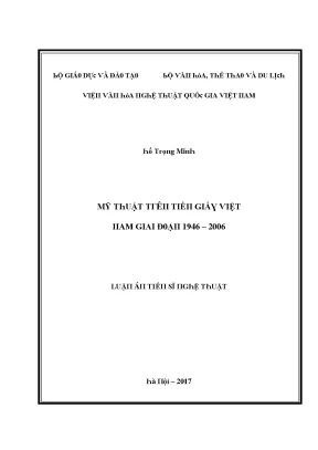 Luận văn mỹ thuật trên tiền giấy việt nam giai đoạn 1946 2006