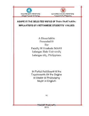 Luận văn a gape in the selected works of thich nhat hanh implications on vietnamese studentsvalues