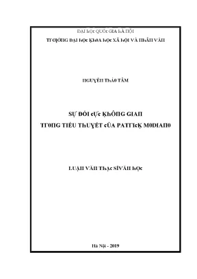 Luận văn sự đối cực không gian trong tiểu thuyết của patrick modiano