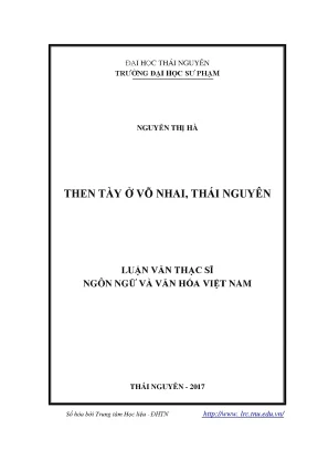 Luận văn then tày ở võ nhai thái nguyên