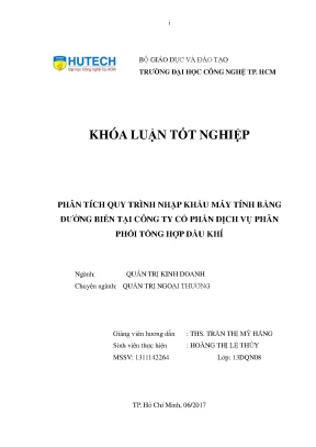 Luận văn phân tích quy trình nhập khẩu máy tính bằng đường biển tại công ty cổ phần dịch vụ phân phối tổng hợp dầu khí