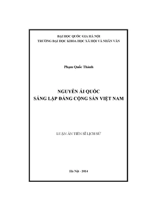 Luận án tiến sĩ nguyễn ái quốc sáng lập đảng cộng sản việt nam